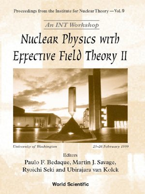 cover image of Nuclear Physics With Effective Field Theory Ii